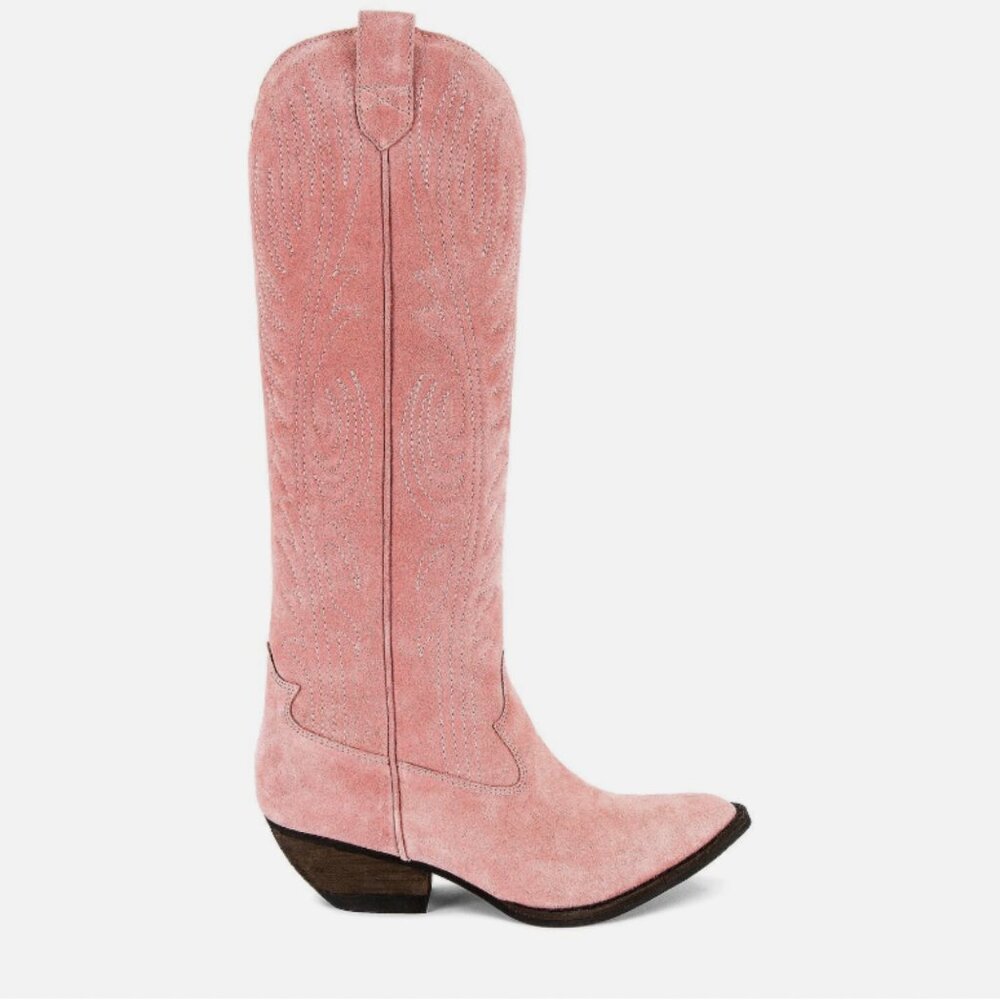 Jeffrey Campbell Calvera Boot Pink Suede Size 7